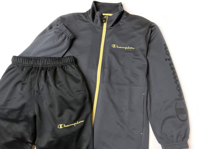 【送料無料】Champion チャンピオン ジャージ上下セット 男の子 キッズ ボーイズ 長袖 ジップアップ トラックスーツ UVカット 速乾 スポーツウェア 子供 小学生 通学 クラブ活動 120cm 130cm td-0966c_4