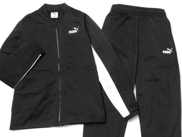 【送料無料】男児 ジュニア PUMA/プーマ 長袖 ジャージ スーツ 上下組 ポリ 裏トリコット 配色切替 ロゴ 子供服 男の子 140cm 150cm 160cm td-0897b-bk_3