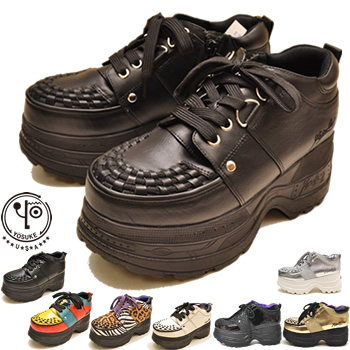 厚底スニーカー レディース インターレースのラバーソール風 ヨースケ Yosuke 予約 は3営業日内に発送の通販はau Pay マーケット ヒップス シューストアau Wowma 店