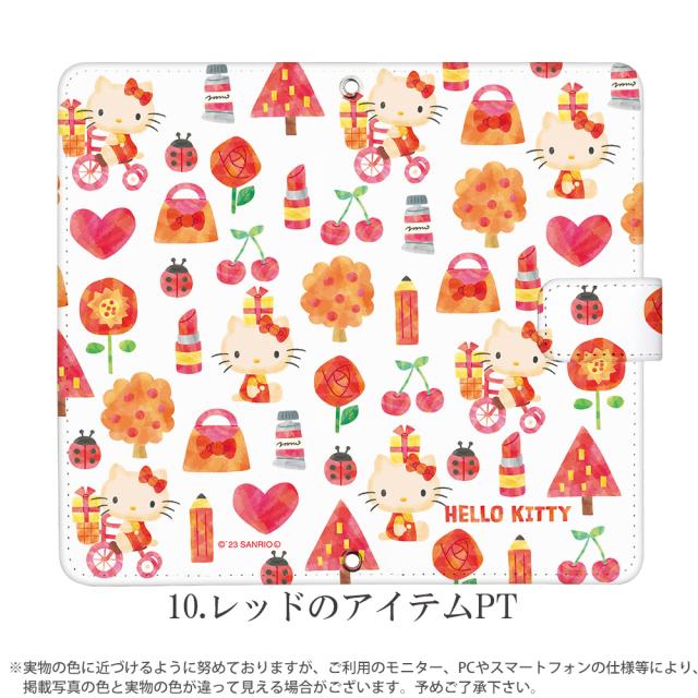スマホケース 手帳型 ほぼ 全機種対応 デザイン キティちゃん サンリオ
