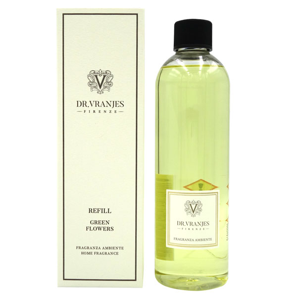 ドットール ヴラニエス DR. VRANJES リードディフューザーリフィル (詰替え用) グリーンフラワー(GREENFLOWERS) 500ml【送料無料】【パッケージデザイン混在】【ギフト】の通販は 7,304円