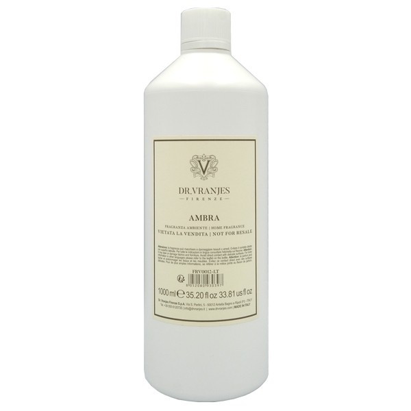 ドットール・ヴラニエス DR. VRANJES リードディフューザー アンバー (AMBRA) リフィル (詰替え用) 1000ml【訳あり・テスター・未使用品