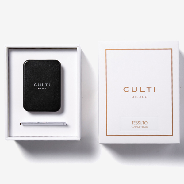 クルティ CULTI レザーブラック TESSUTO テシュート カーディフューザー