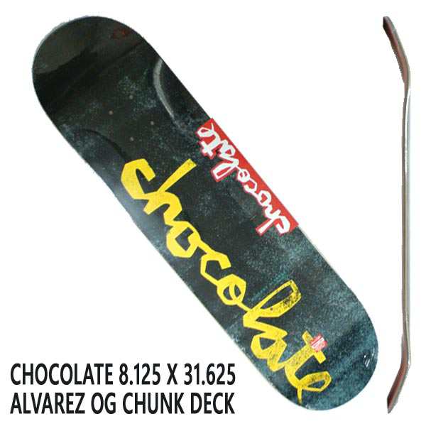 Chocolate チョコレート スケートボード デッキ Alvarez Og Chunk 8 125 Deck スケボーsk8 Vincent Alvarez 返品 交換及びキャンセル不の通販はau Pay マーケット サーフィンワールド