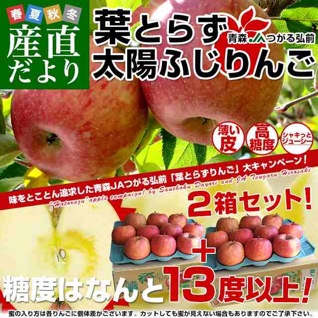 青森県産りんご「葉取らずふじ」家庭用⑨ - 4