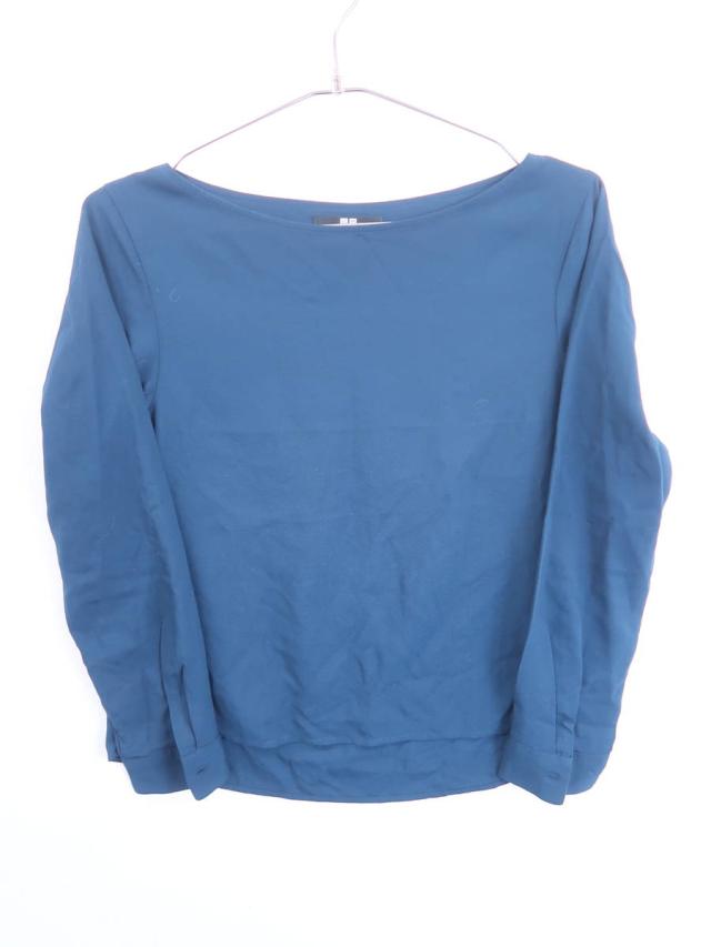 Uniqlo ユニクロ バックタックカットソー 長袖 紺 レディース Sの通販はau Wowma ブランド古着の買取販売 Wanboo