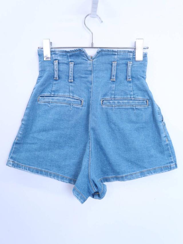 Cocodeal ココディール フロントジップハイウエストデニムショートパンツ 青 レディース 1の通販はau Wowma ブランド古着の買取販売 Wanboo