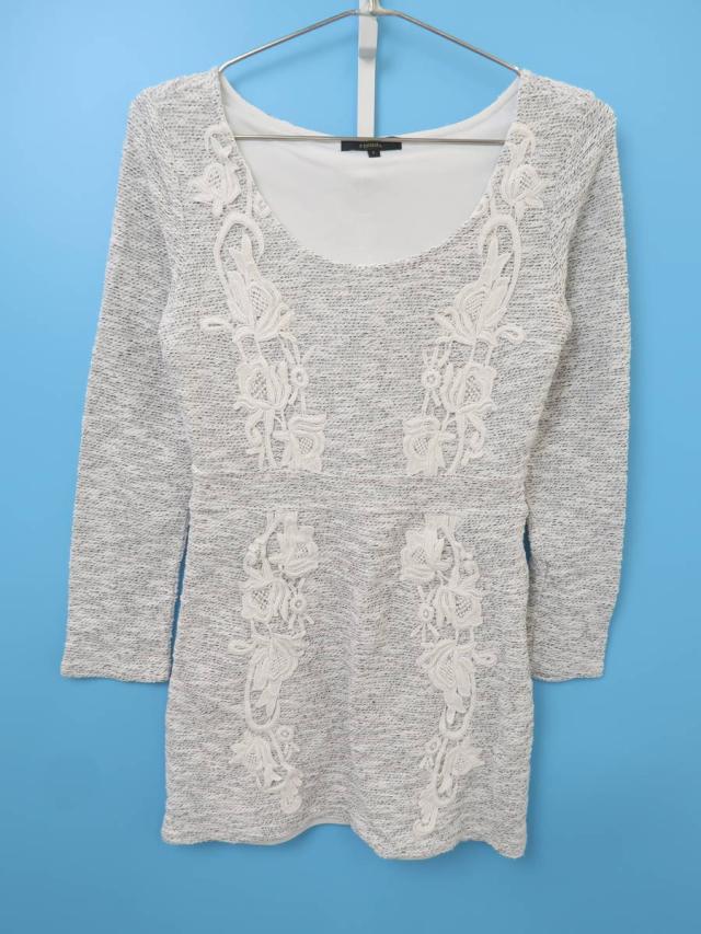 Rienda リエンダ Mixカラーニットレースコンビワンピース 長袖 白 黒 レディース A ランク Sの通販はau Pay マーケット ブランド古着の買取販売 Wanboo