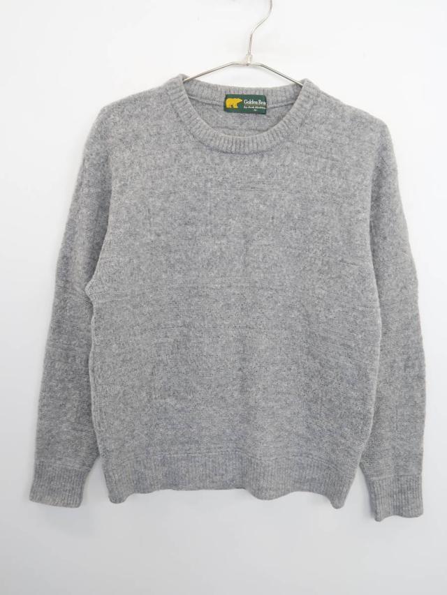 Golden Bear ゴールデンベアー ウールセーター 長袖 グレー メンズ Aランク Mの通販はau Pay マーケット ブランド古着の買取販売 Wanboo