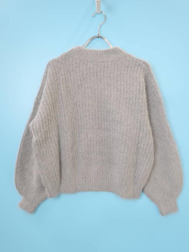 Dholic ディーホリック ラウンドネックパフスリーブニットトップス 長袖 グレー レディース Sランクの通販はau Pay マーケット ブランド古着の買取販売 Wanboo