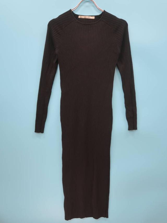 Zara ザラ リブニットタイトワンピース 長袖 黒 レディース Aランク Sの通販はau Pay マーケット ブランド古着の買取販売 Wanboo