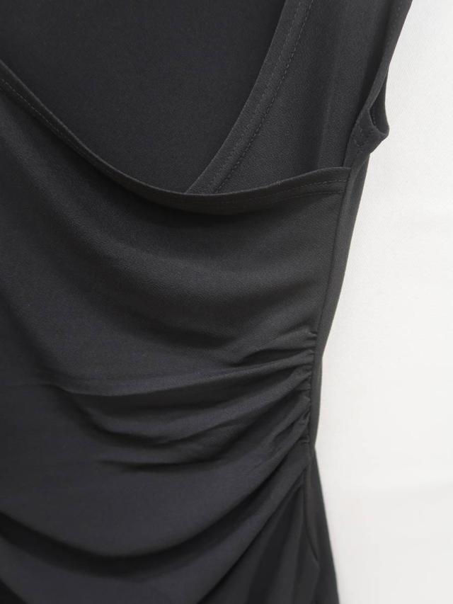 Duras Ambient デュラスアンビエント アシンメトリーネックジャージスリットワンピース ノースリーブ 黒 レディース 新品 Fの通販はau Pay マーケット ブランド古着の買取販売 Wanboo