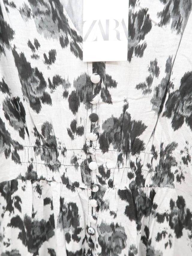 Zara ザラ ぼかしフラワーロングワンピース 長袖 グレー レディース 新品 Sの通販はau Pay マーケット ブランド古着の買取販売 Wanboo