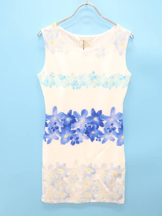 Rady レディー フラワーボーダーワンピース ノースリーブ 青 白 レディース 新品 Sの通販はau Pay マーケット ブランド古着の買取販売 Wanboo