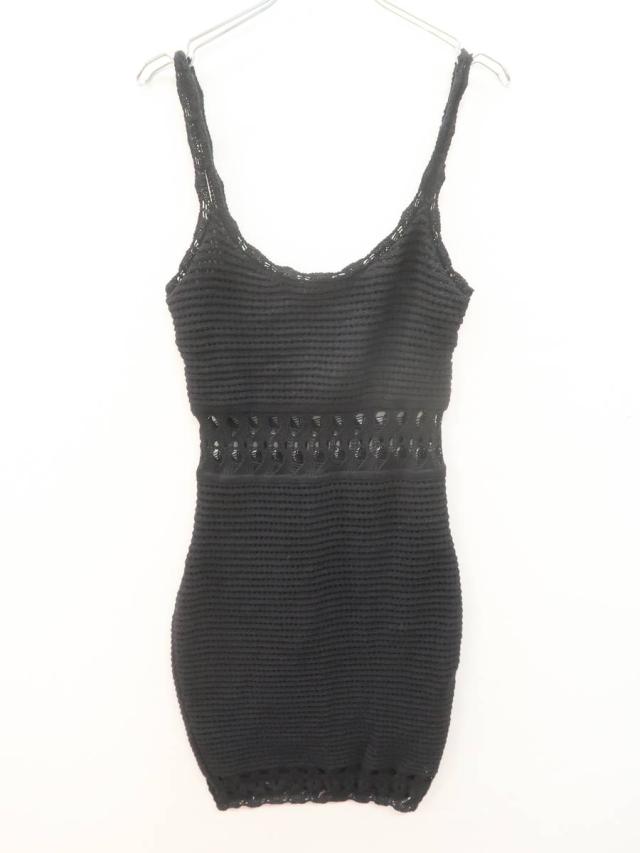 Guess ゲス ウエストカット透かし編みニットキャミワンピース 黒 レディース Aランク Sの通販はau Pay マーケット ブランド古着の買取販売 Wanboo