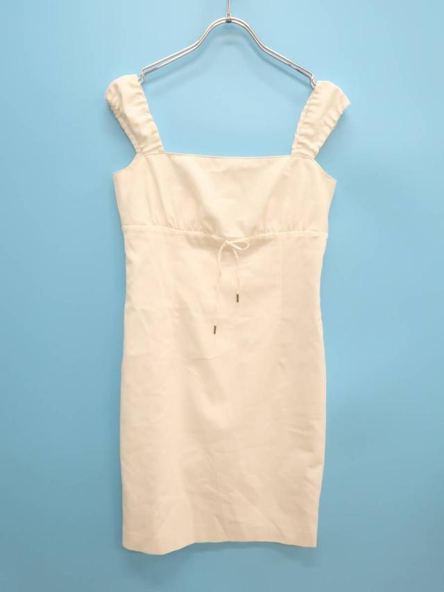 Private Label プライベートレーベル フロントリボンタイトワンピース ノースリーブ 白 レディース A ランク Mの通販はau Pay マーケット ブランド古着の買取販売 Wanboo