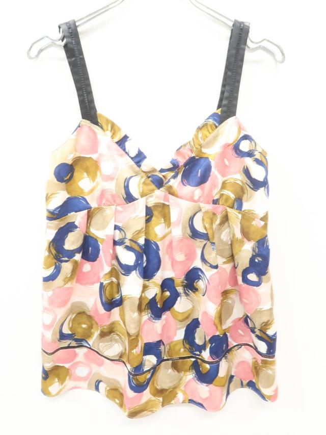 Jill By Jillstuart ジルバイジルスチュアート プリントフリルキャミチュニック 茶 ピンク レディース Aランク Sの通販はau Pay マーケット ブランド古着の買取販売 Wanboo