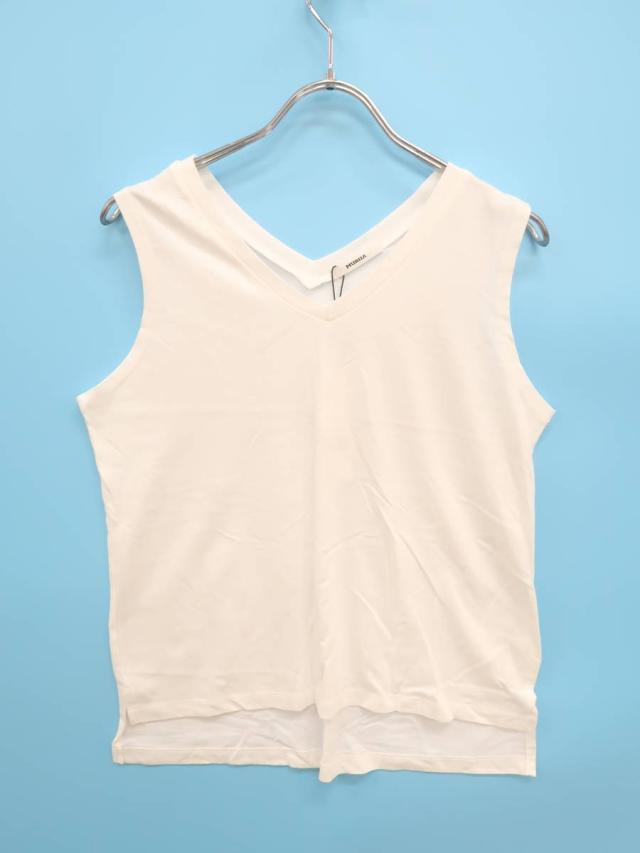 Murua ムルーア Vネックルーズタンクトップ ノースリーブ 白 レディース 新品 Fの通販はau Pay マーケット ブランド古着の買取販売 Wanboo