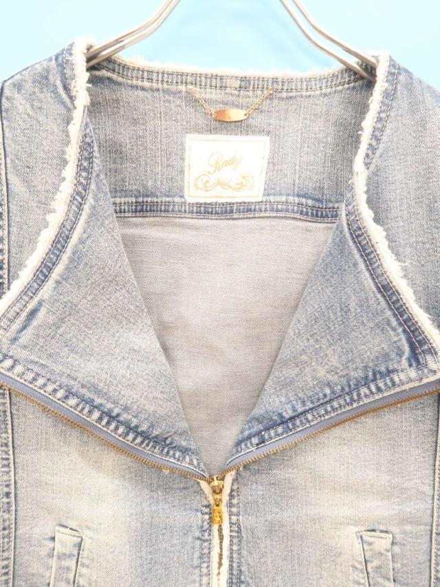 Rady レディー デニムライダースジャケット ノースリーブ 青 レディース A ランク Fの通販はau Pay マーケット ブランド古着の買取販売 Wanboo