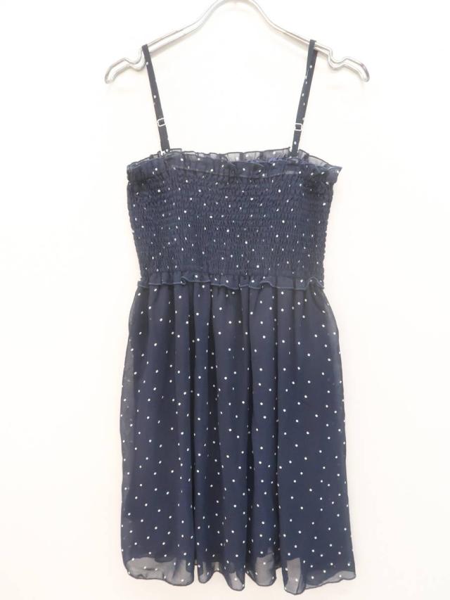 Mary Rose メアリーローズ ドット柄シフォンキャミワンピース 紺 白 レディース Aランク Mの通販はau Pay マーケット ブランド古着の買取販売 Wanboo