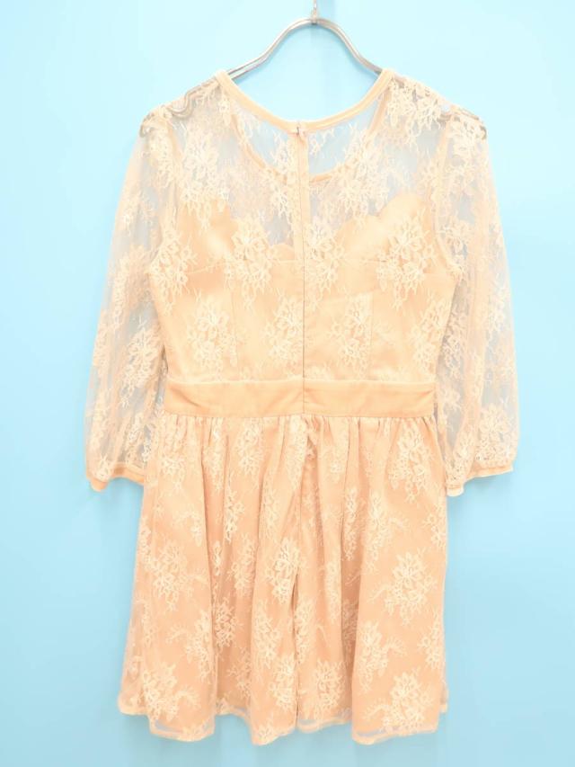 Couture By Rojita クチュールバイロジータ 総レースワンピース 七分袖 ピンク レディース Aランクの通販はau Pay マーケット ブランド古着の買取販売 Wanboo