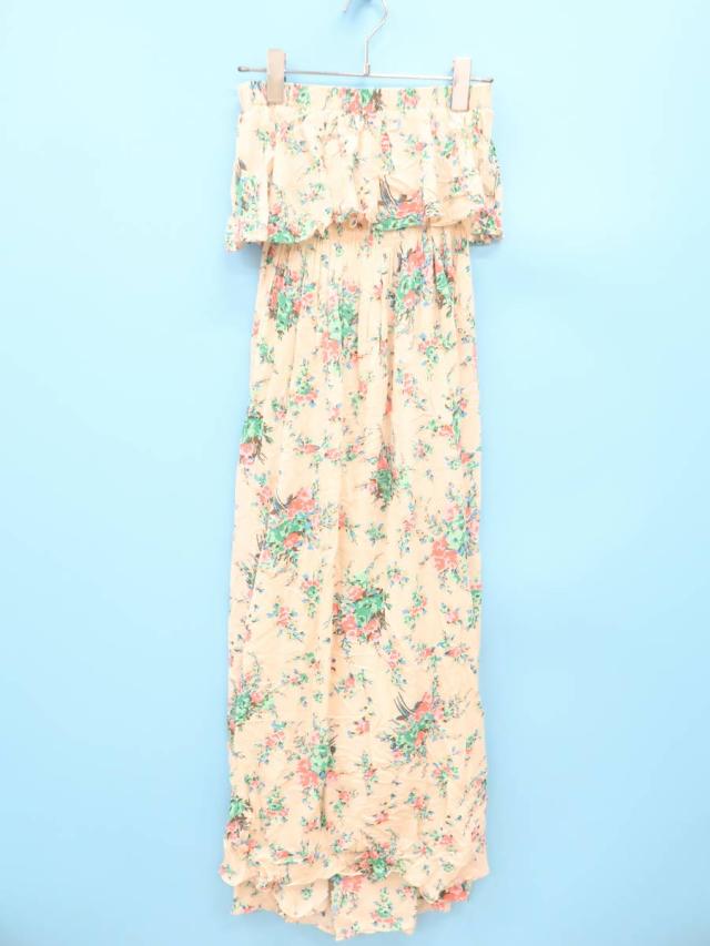 Duras Ambient デュラスアンビエント フラワープリントベアトップマキシワンピース ベージュ 緑 レディース A ランク F 委託倉庫からの通販はau Pay マーケット ブランド品の買取販売 Wanboo