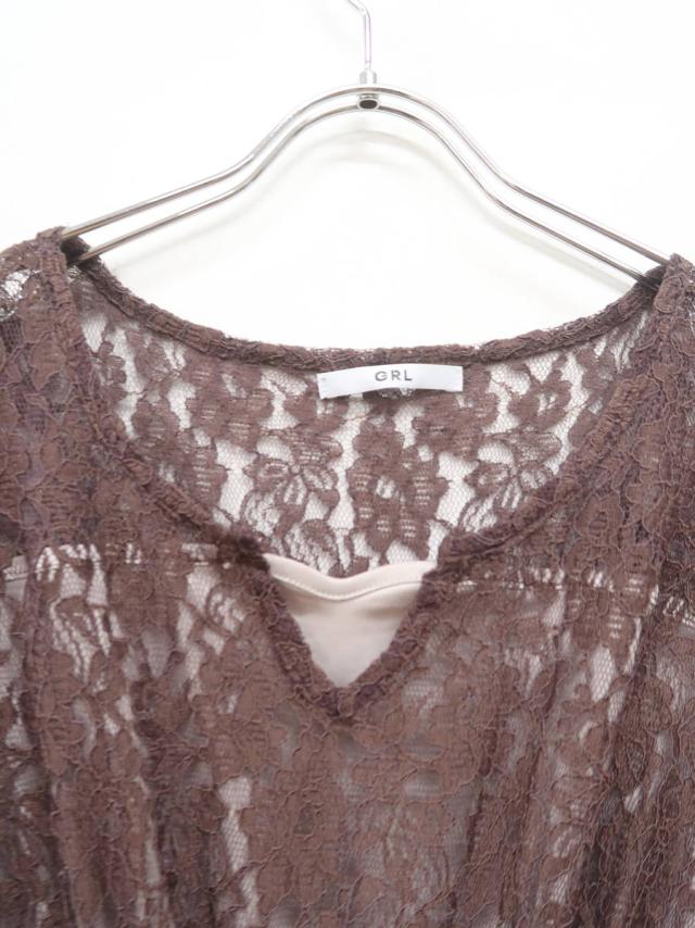 Grl グレイル レースワンピース フレンチスリーブ 茶 レディース Aランク M 委託倉庫から出荷 の通販はau Pay マーケット ブランド品の買取販売 Wanboo