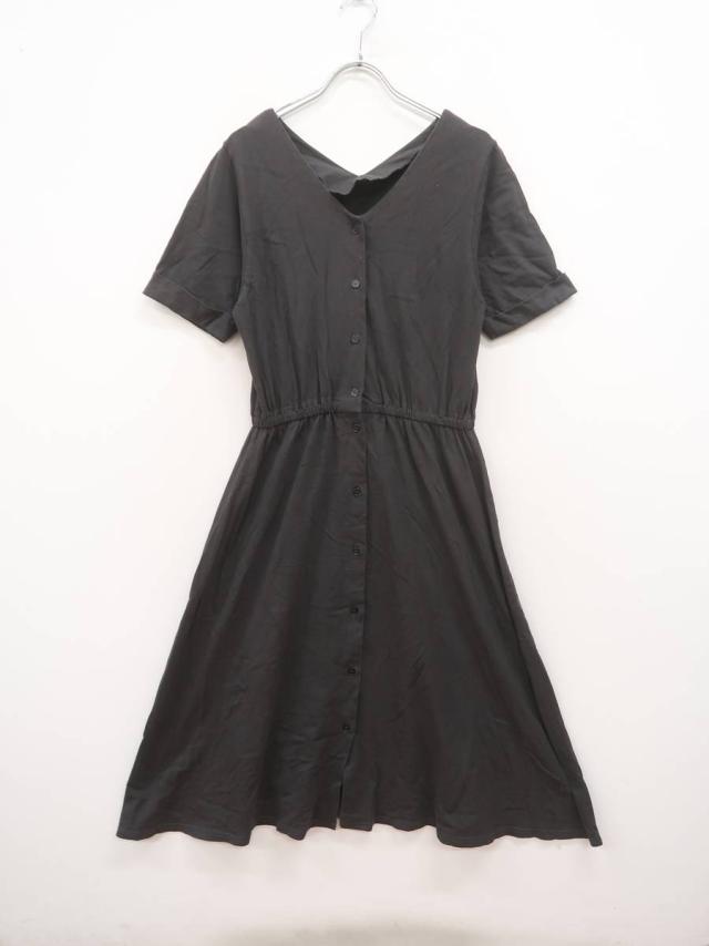 Kastane カスタネ Vネックフロントボタンフレアロングワンピース 半袖 グレー レディース A ランク 委託倉庫から出荷 の通販はau Pay マーケット ブランド品の買取販売 Wanboo