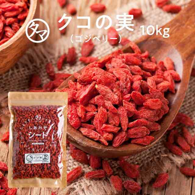 クコの実-無添加10kg (250g×40袋)（原産地：中国） 送料無料 くこのみ ゴジベリー 漢方 中華 ビタミン ミネラル スーパーフード 種子 た