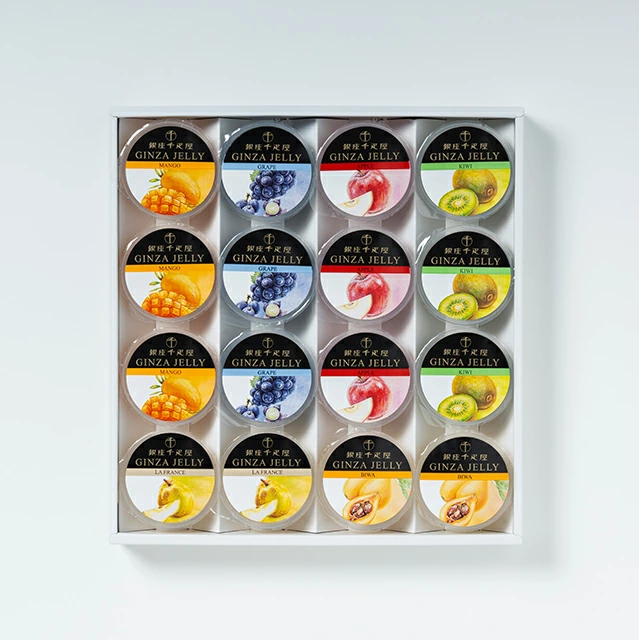 16個入り 冬季限定 銀座冬ゼリー C パティスリー 銀座千疋屋 送料無料 ギフト 個包装 詰め合わせ お菓子 内祝い お礼 お祝い お返し お見舞い お供え PGS-491の通販は