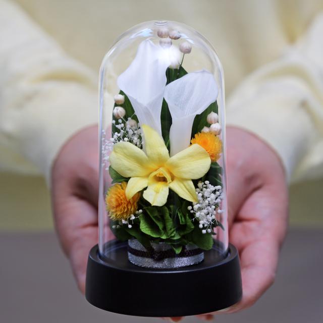 新盆 初盆 仏花 プリザーブドフラワー 仏花 ミニ 仏壇用 1対