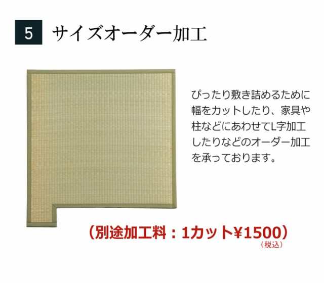 畳 置き畳 畳マット ユニット畳 4枚セット フローリング たたみ い草