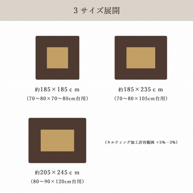 こたつ布団 正方形 185×185cm 撥水 静電気防止 保温 こたつ掛け布団