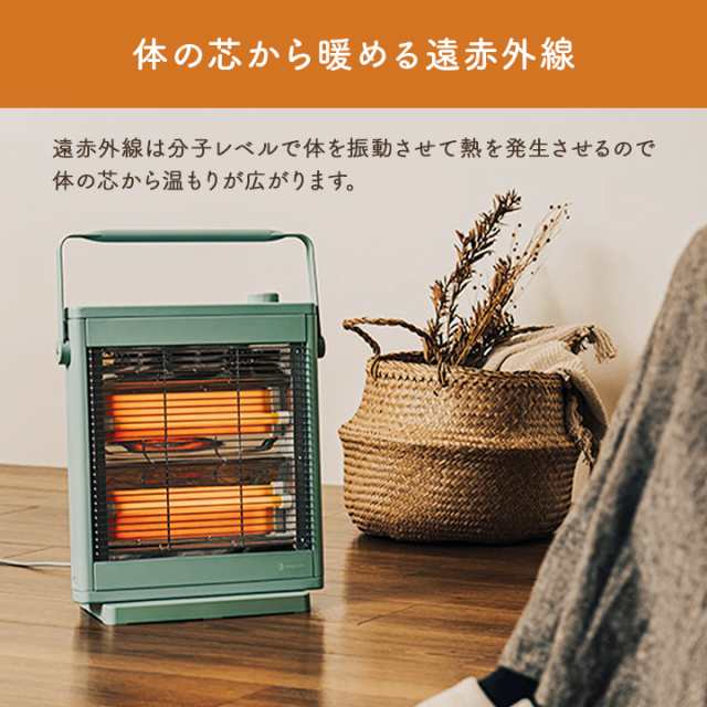 完璧わいふによる LCAWA001 電気ヒーター ヒーター 電気ストーブ レトロ おしゃれ 電気ヒーター
