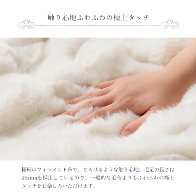 こたつ布団 正方形 こたつ掛布団 こたつ もこもこ 「 ラピアスプレミアム こたつ掛け毛布 」 180×180cm ふわふわ とろとろ 洗える おしゃれ かわいい コタツ布団 白 フェイクファー 省エネ 韓国インテリア 新生活_6