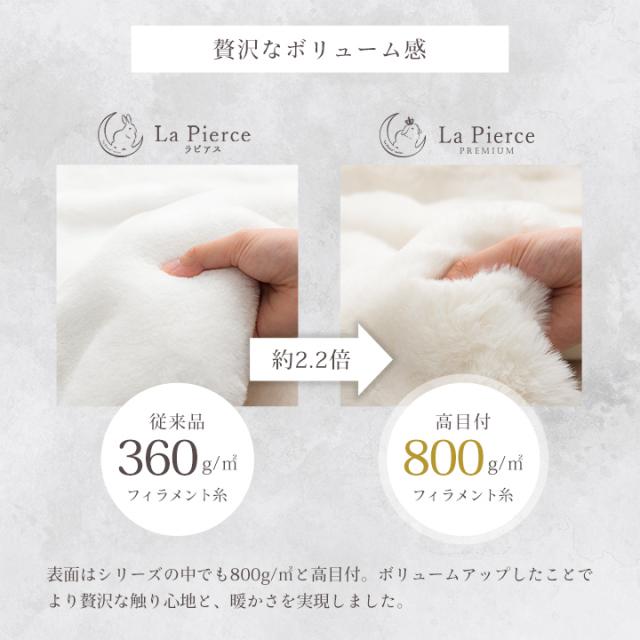 こたつ布団 正方形 こたつ掛布団 こたつ もこもこ 「 ラピアスプレミアム こたつ掛け毛布 」 180×180cm ふわふわ とろとろ 洗える おしゃれ かわいい コタツ布団 白 フェイクファー 省エネ 韓国インテリア 新生活_7