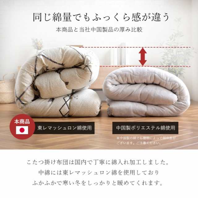 こたつ こたつセット 日本製 2点 こたつ布団 セット テーブル