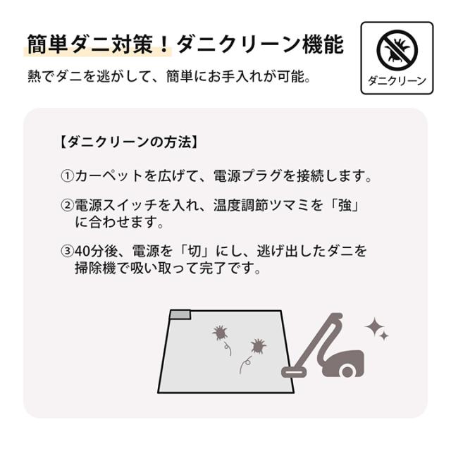 ホットカーペット 本体セット 2畳 洗える キルトラグ カーペット 北欧 ラグマット 「 ハンナ ( 電気カーペットセット ) 」 綿混 ラグ 滑り止め 丸洗い 正方形 おしゃれ 韓国風 春 夏 秋 冬 オールシーズン_17