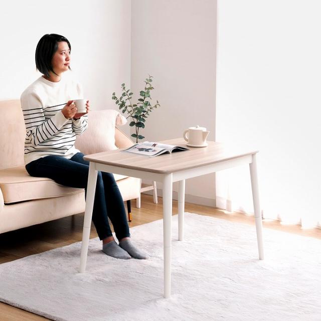 こたつテーブル ハイタイプ テーブル こたつ 長方形 「 コペルタ2way