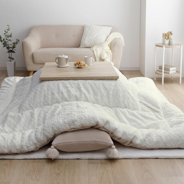 こたつ布団 長方形 約205×285cm 「 こたつ掛け布団 ローラ 」 大判