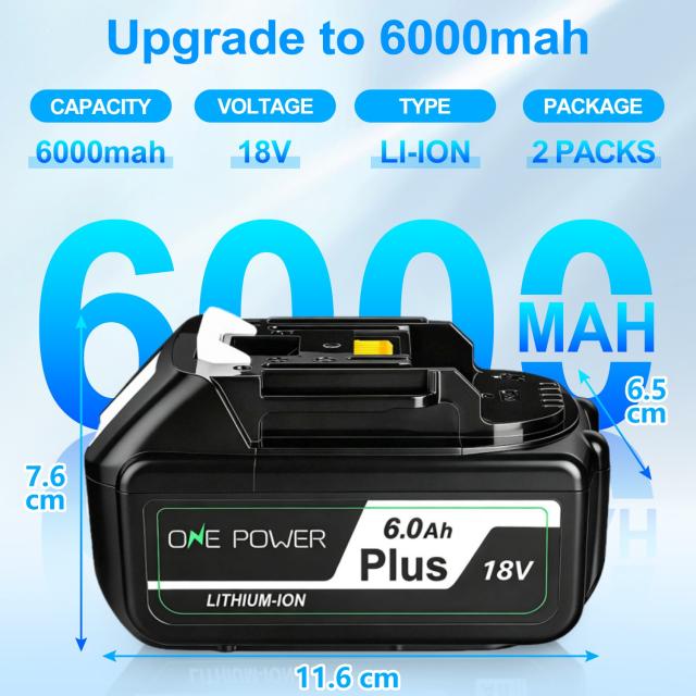 makita マキタ 18v 6.0Ah 純正 バッテリー BL1860B 充電152と185回 2個 6.0