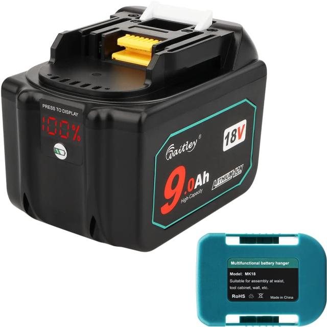 Waitley ウィトレ マキタ 18V バッテリー 互換 BL1890 9.0Ah BL1830 BL1840 BL1850 BL1860 BL1890 リチウムイオン電池 残量指示付 一年保証付き