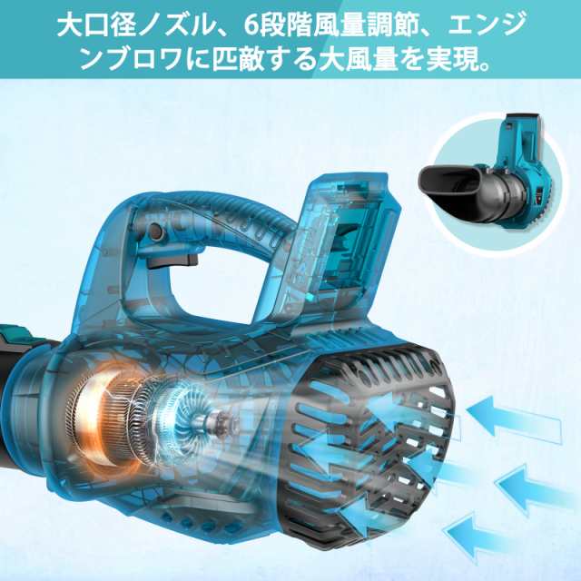 ブロワー 充電式 ブロア マキタ ブロワ 18V UB185DZ 互換 ハイパワー