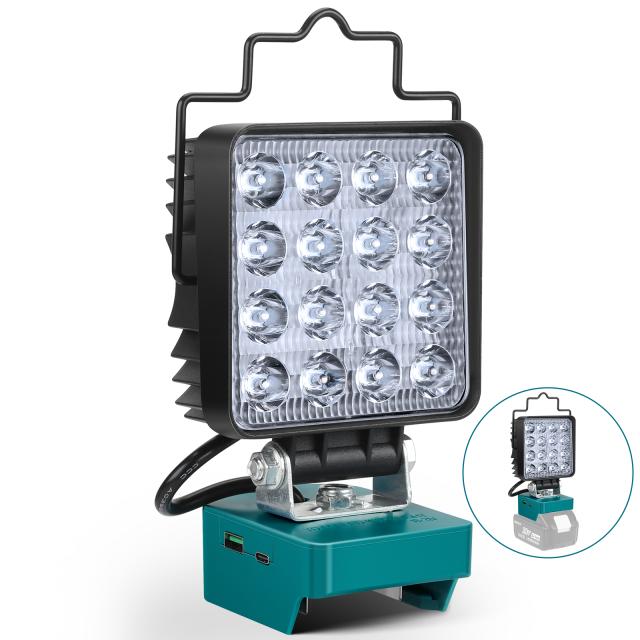 マキタ　（改）　LEDワークライト　240W LEDライト マキタ 互換 充電式 ワークライト 作業灯 USB DIY