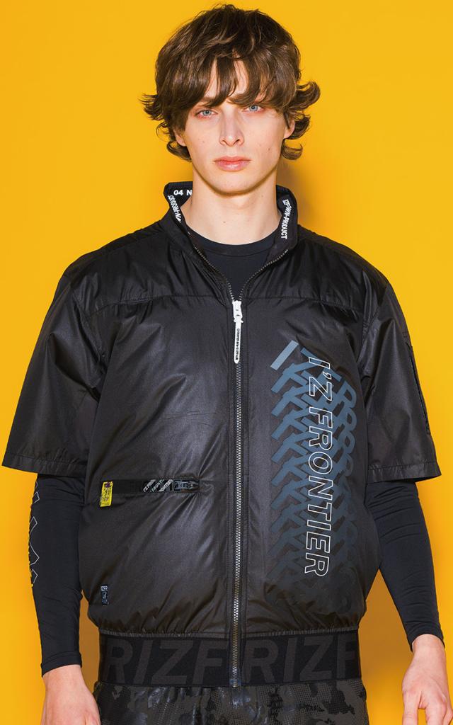 アイズフロンティア 電動ファン用ウェア A.S.半袖 10215 15Vバッテリーファンセット 90016/90017(15Vバッテリー＋ファン) -15度 UVカット フルハーネス対応 裏アルミ 軽量 空調作業服 春夏作業服 熱中症対策 I’Z FRONTIER