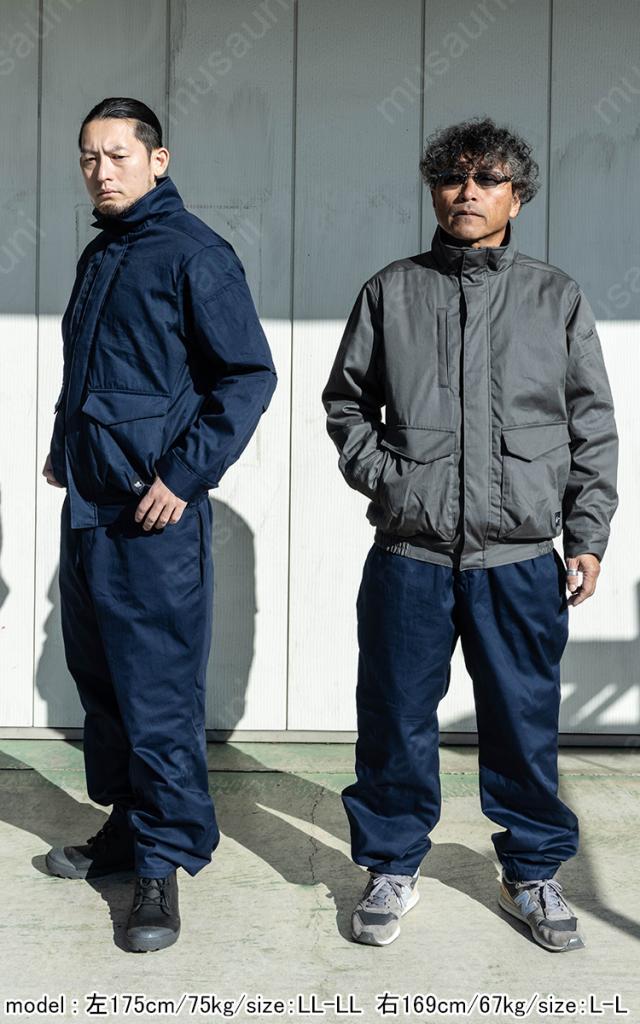 村上被服 2025年新作 上下セット 難燃軽防寒ブルゾン パンツ 4133 4144 大きいサイズ 秋冬 HONO 綿100％ 耐電防止 耐炎 耐熱 保湿裏アルミ 制電性 難燃中綿 ワーク 防寒着 作業着 作業服