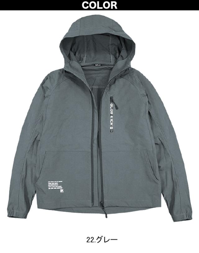 ケイゾック K-ZOC ジップアップパーカー ジップアップパンツ 上下セット GKW-9001 GKW-9003 細身 軽防寒 ストレッチ 袖リブ ロゴテープ カジュアル ブルゾン 防寒アウター ジャンパー 職人 現場 秋冬 作業服 作業着 GLOW KICK’S_4