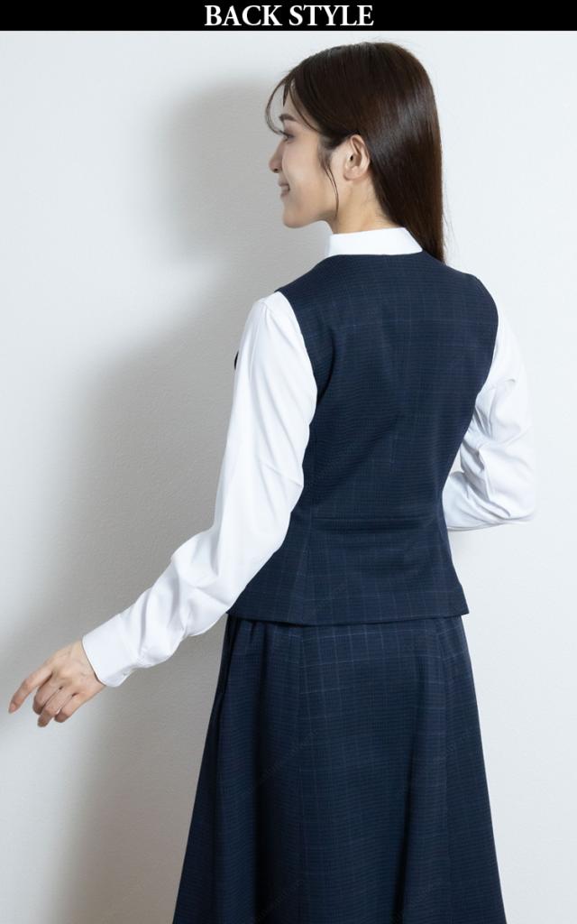 KARSEE ENJOY EAV899 事務服 ベスト オフィス制服 シンプル レディース 無地 ニット 2Wayストレッチ UVカット 速乾 防シワ サスティナブル 高級感