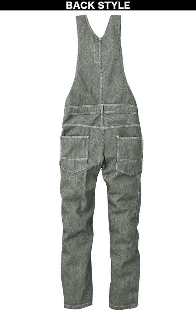 エスケープロダクト オーバーオール ヒッコリー 秋冬 サロペット 5L大きいサイズ GE-807の通販は