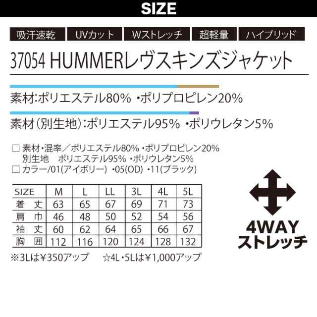 アタックベース HUMMERレヴスキンズジャケット カーゴジョガー